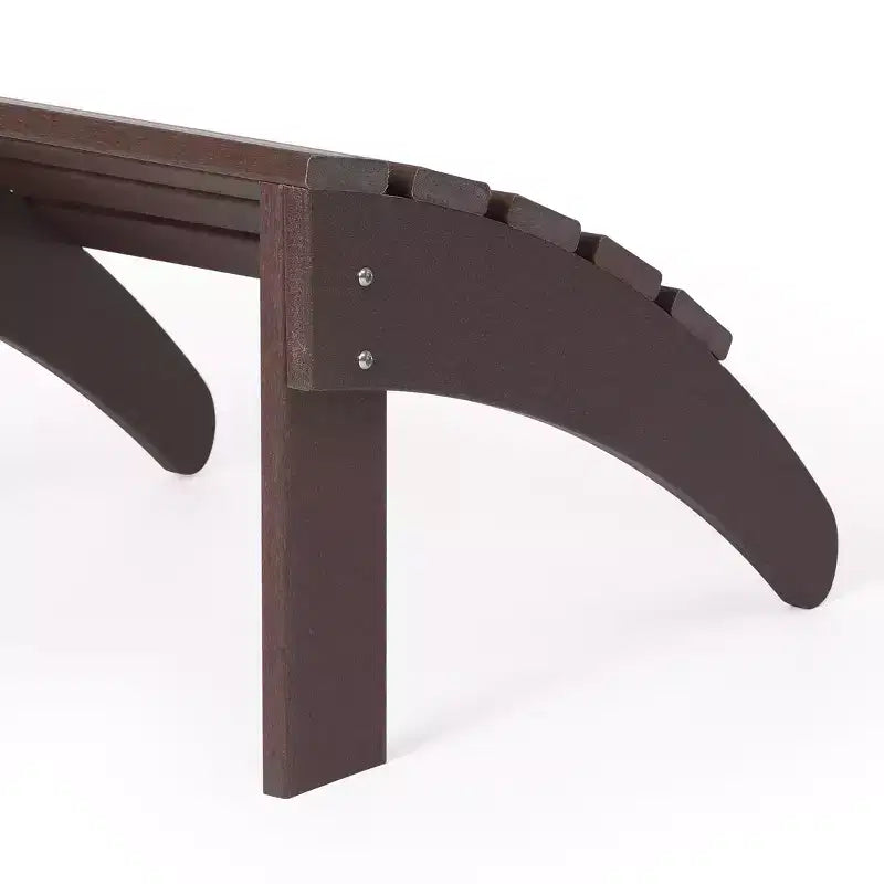 WestinTrends All-Weather Outdoor Patio Poly Adirondack Ottoman Footrest