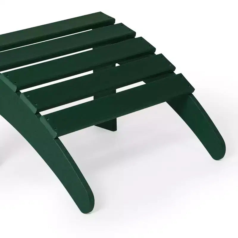 WestinTrends All-Weather Outdoor Patio Poly Adirondack Ottoman Footrest