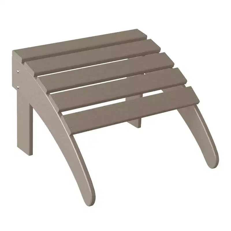 WestinTrends All-Weather Outdoor Patio Poly Adirondack Ottoman Footrest
