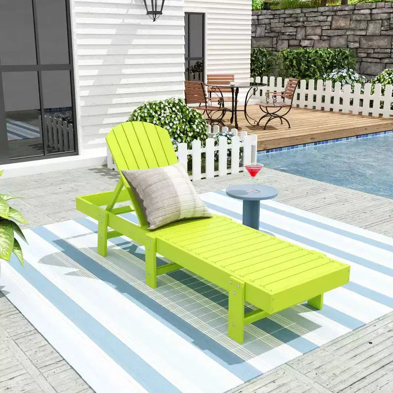 WestinTrends Dylan Adirondack Poly Reclining Chaise Lounge