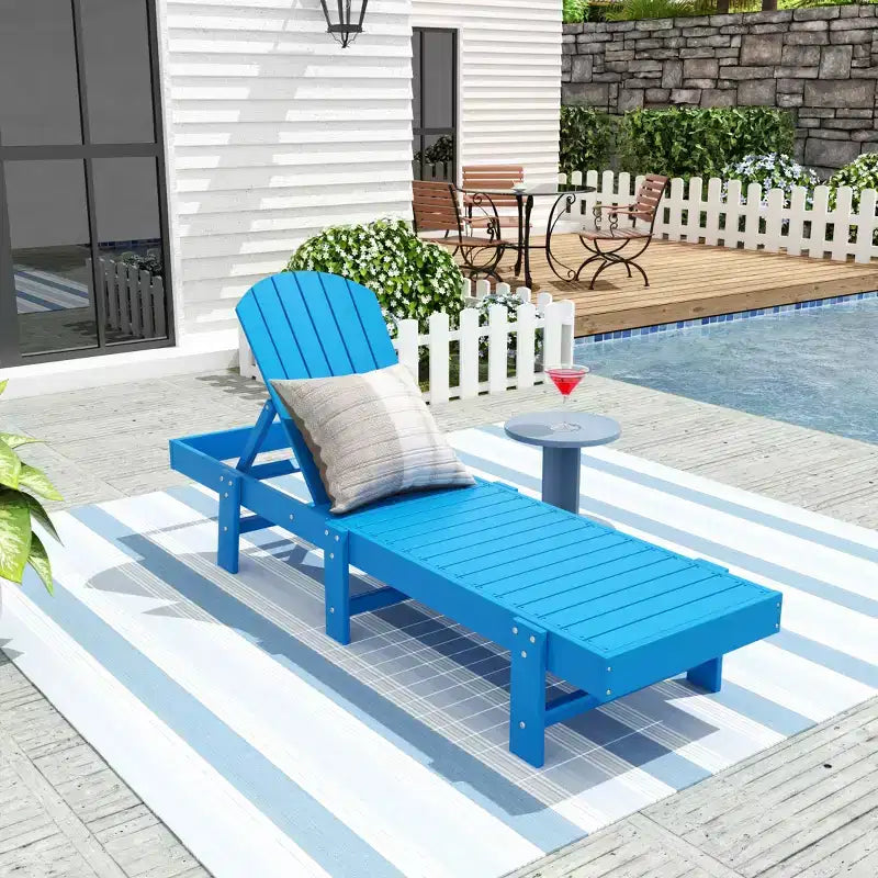 WestinTrends Dylan Adirondack Poly Reclining Chaise Lounge
