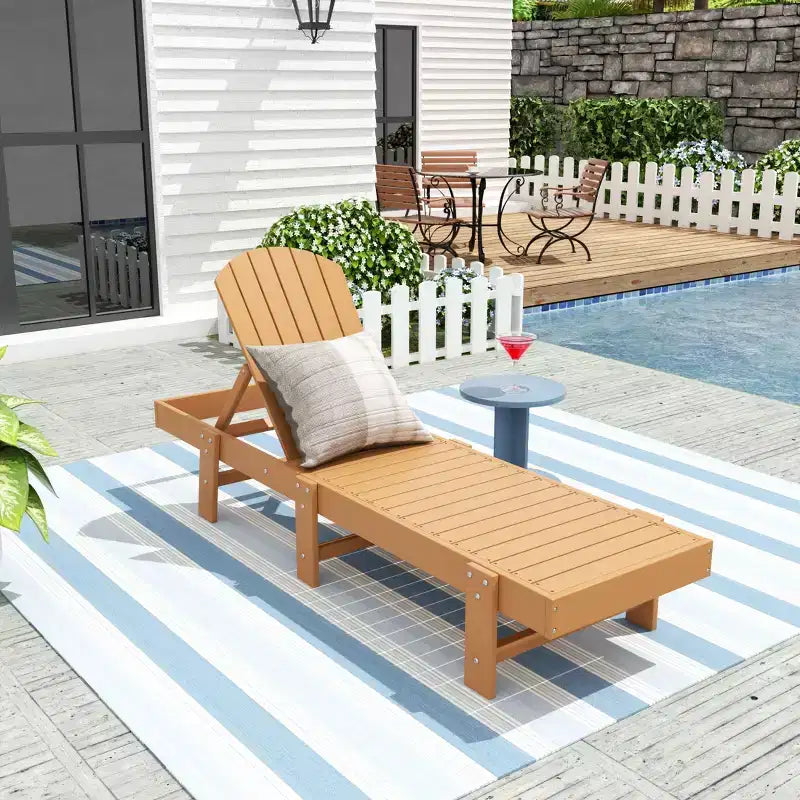 WestinTrends Dylan Adirondack Poly Reclining Chaise Lounge