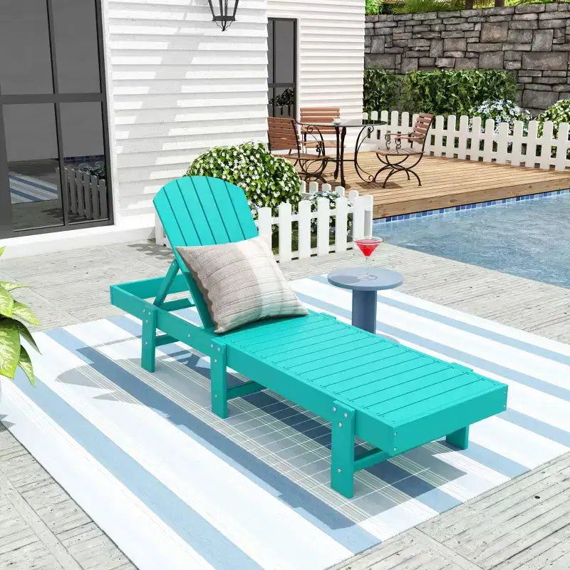 WestinTrends Dylan Adirondack Poly Reclining Chaise Lounge