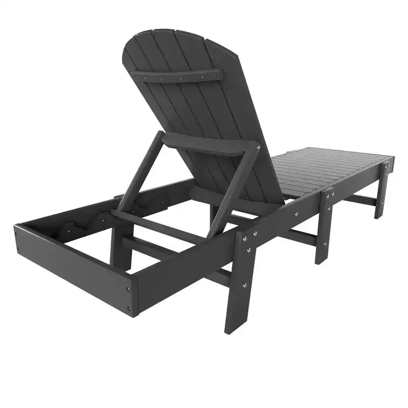 WestinTrends Dylan Classic Adirondack Poly Reclining Chaise Lounge (Set of 2pcs)