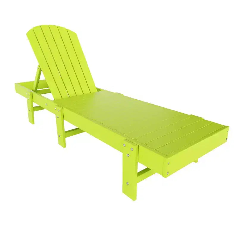 WestinTrends Dylan Classic Adirondack Poly Reclining Chaise Lounge (Set of 2pcs)