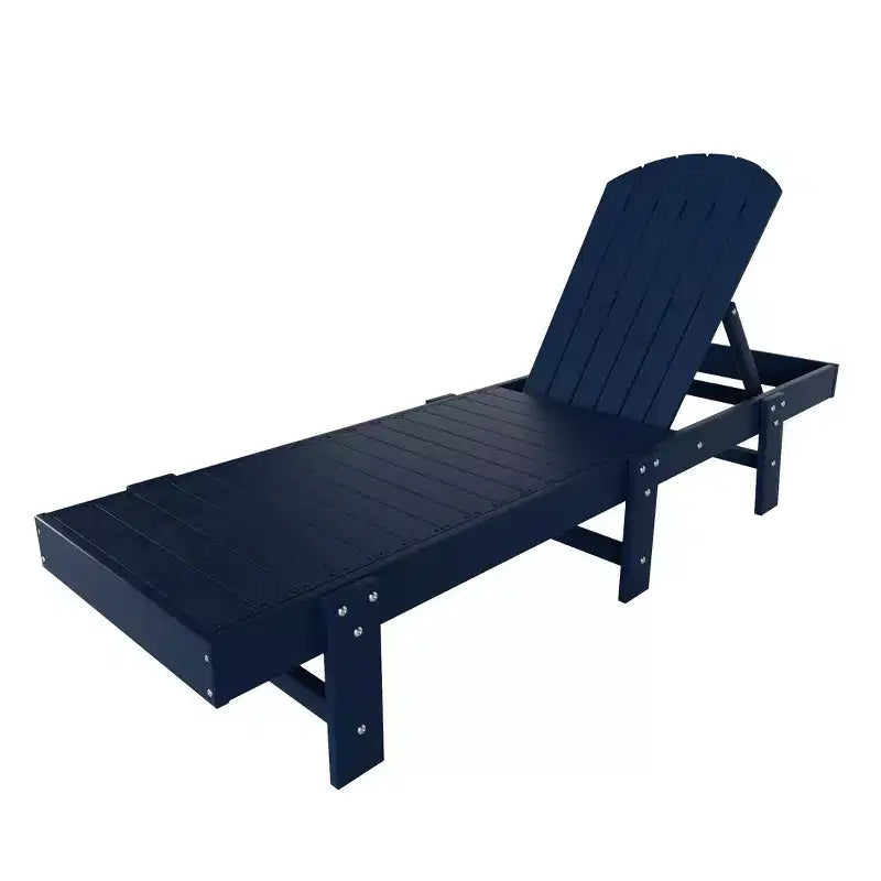 WestinTrends Dylan Classic Adirondack Poly Reclining Chaise Lounge (Set of 2pcs)