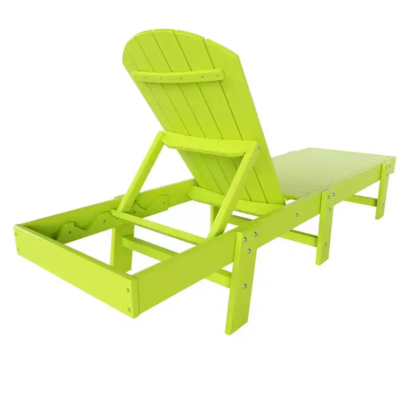 WestinTrends Dylan 3 Piece Adirondack Poly Reclining Chaise Lounge