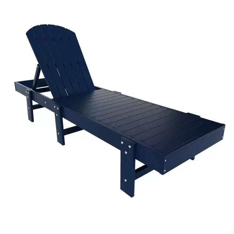 WestinTrends Dylan 3 Piece Adirondack Poly Reclining Chaise Lounge
