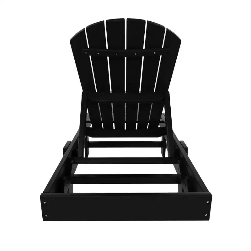 WestinTrends Dylan 3 Piece Adirondack Poly Reclining Chaise Lounge