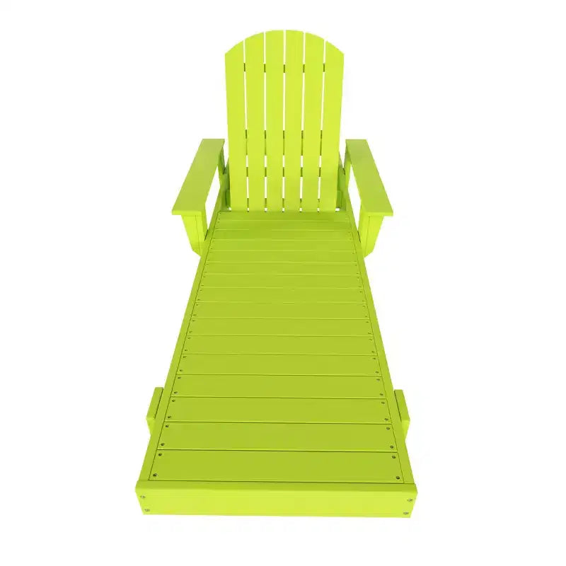WestinTrends Dylan Adirondack Poly Reclining Chaise Lounge With Arms