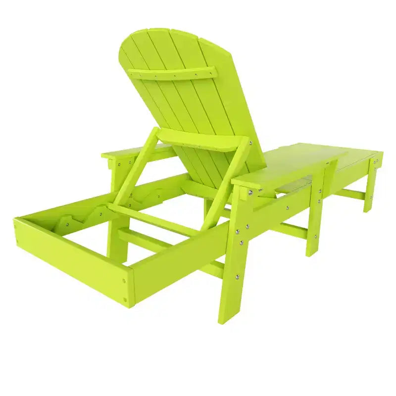 WestinTrends Dylan Adirondack Poly Reclining Chaise Lounge With Arms