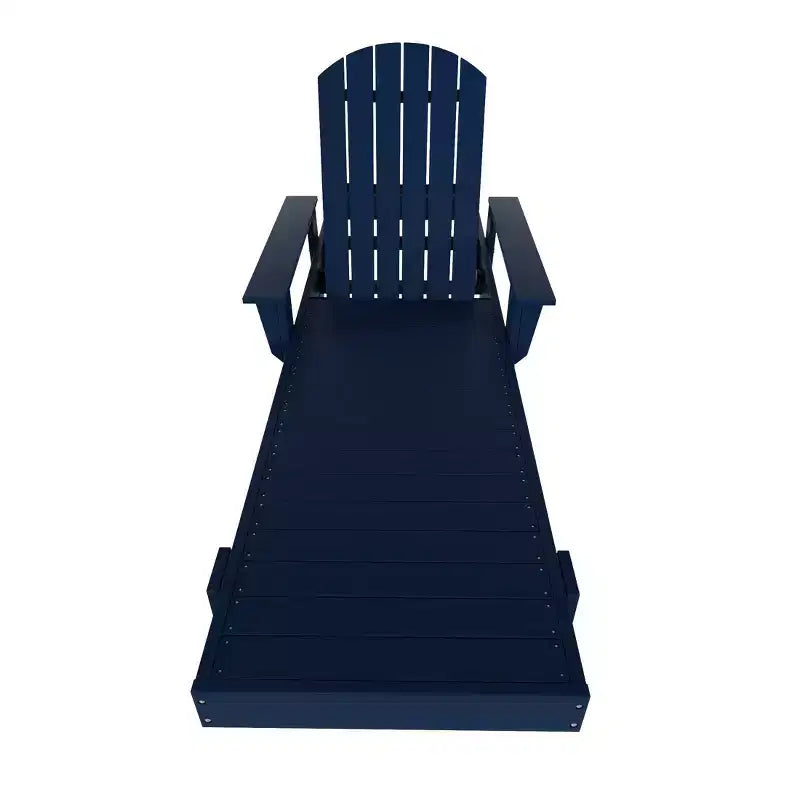 WestinTrends Dylan Adirondack Poly Reclining Chaise Lounge With Arms
