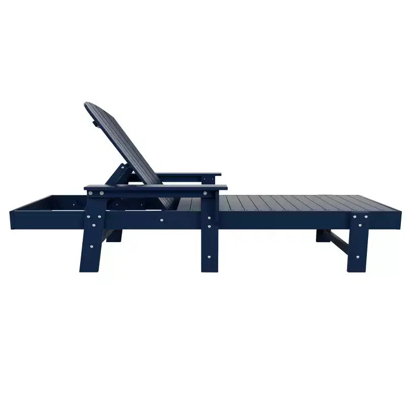 WestinTrends Dylan Adirondack Poly Reclining Chaise Lounge With Arms