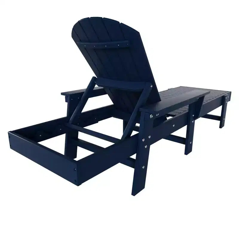 WestinTrends Dylan Adirondack Poly Reclining Chaise Lounge With Arms