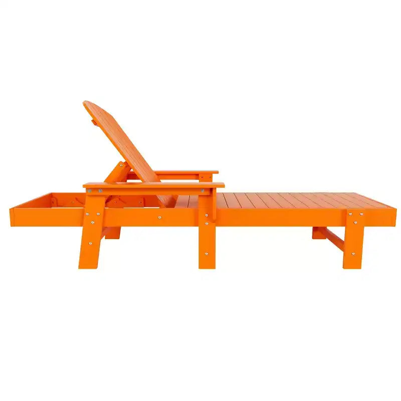 WestinTrends Dylan Adirondack Poly Reclining Chaise Lounge With Arms