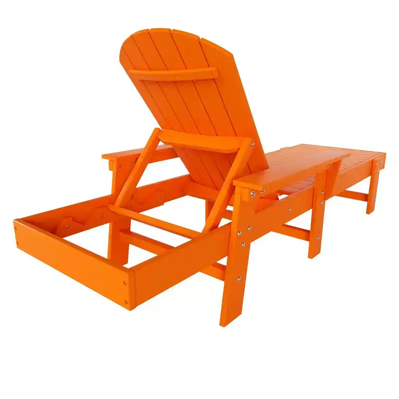 WestinTrends Dylan Adirondack Poly Reclining Chaise Lounge With Arms