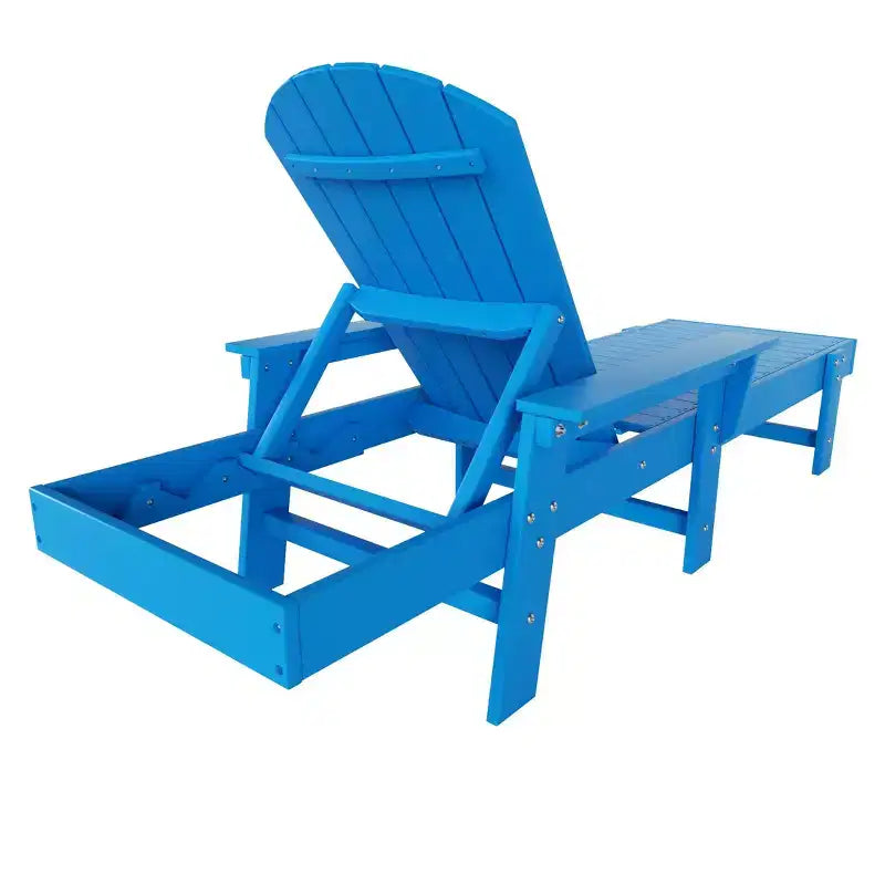 WestinTrends Dylan Adirondack Poly Reclining Chaise Lounge With Arms