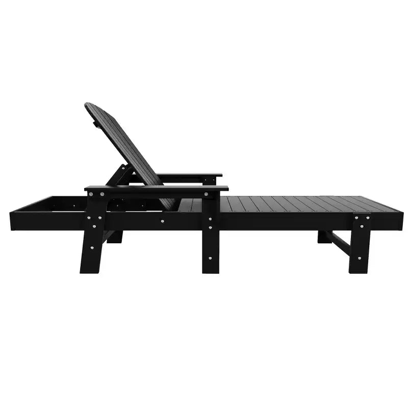 WestinTrends Dylan Adirondack Poly Reclining Chaise Lounge With Arms