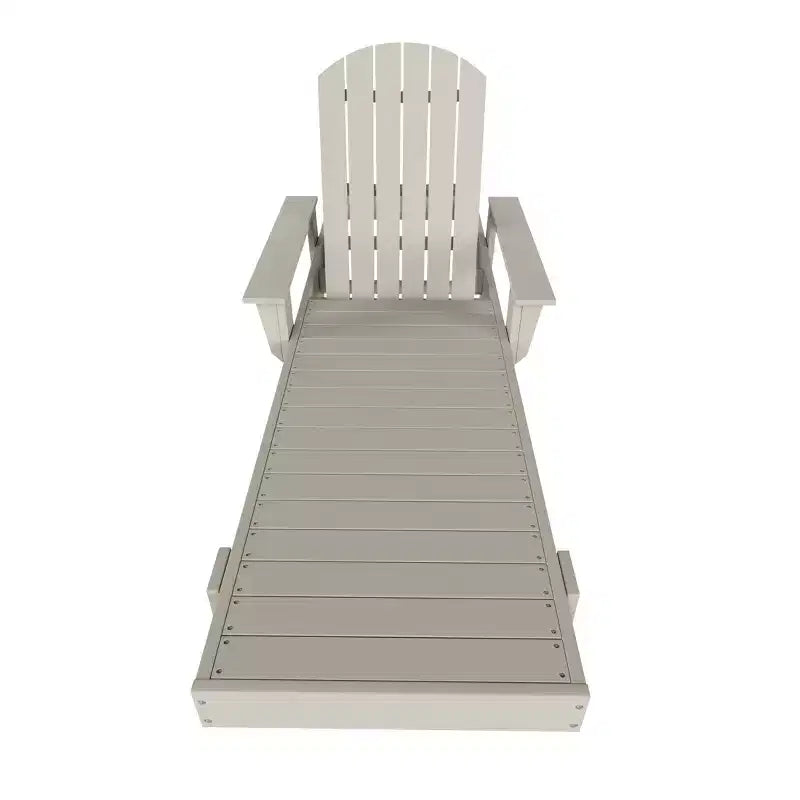WestinTrends Dylan Adirondack Poly Reclining Chaise Lounge With Arms