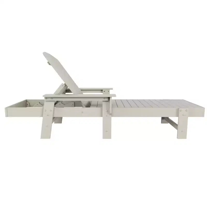 WestinTrends Dylan Adirondack Poly Reclining Chaise Lounge With Arms