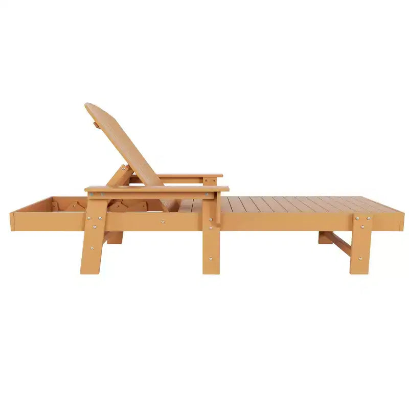 WestinTrends Dylan Adirondack Poly Reclining Chaise Lounge With Arms