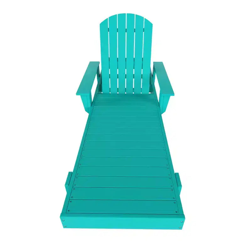 WestinTrends Dylan Adirondack Poly Reclining Chaise Lounge With Arms