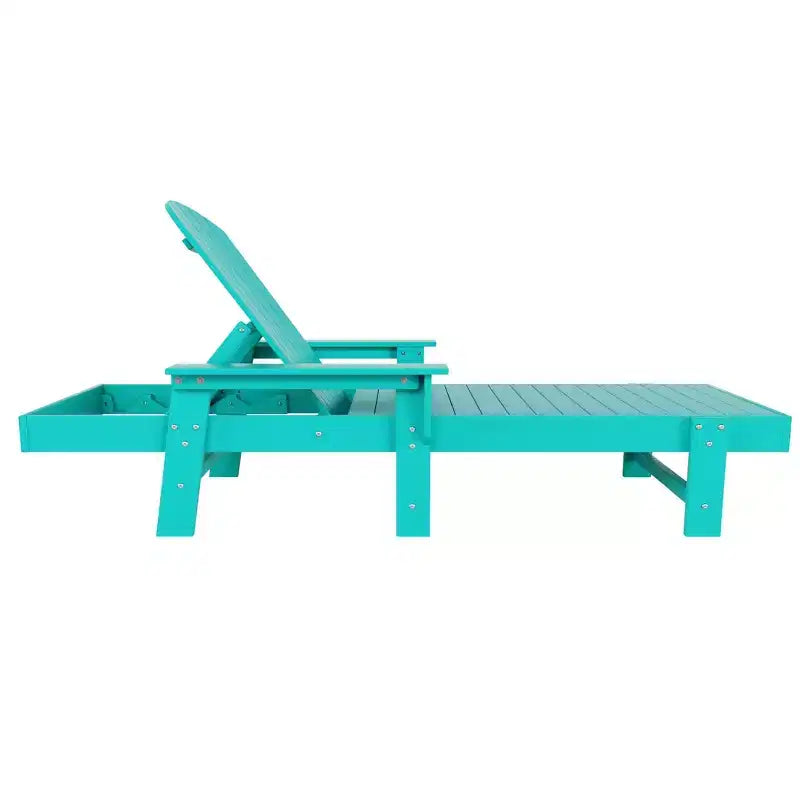WestinTrends Dylan Adirondack Poly Reclining Chaise Lounge With Arms