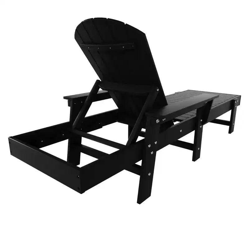 WestinTrends Dylan Adirondack Poly Reclining Chaise Lounge With Arms