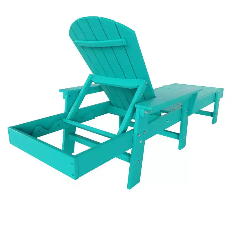WestinTrends Dylan Adirondack Poly Reclining Chaise Lounge With Arms