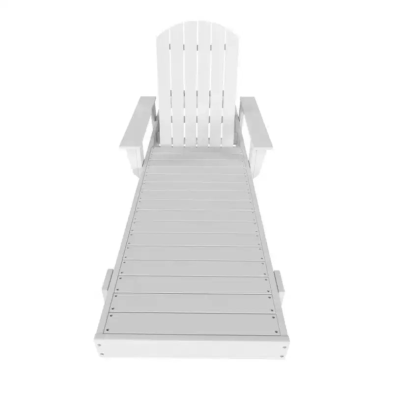 WestinTrends Dylan Adirondack Poly Reclining Chaise Lounge With Arms