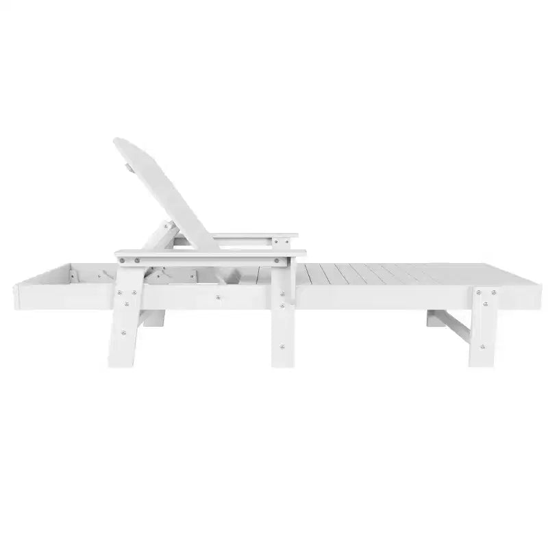 WestinTrends Dylan Adirondack Poly Reclining Chaise Lounge With Arms