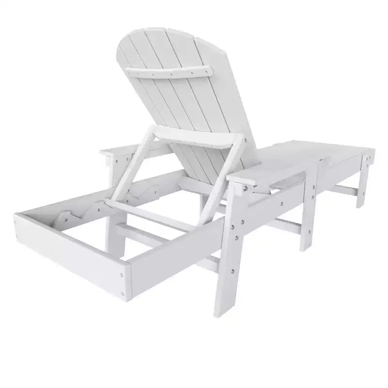 WestinTrends Dylan Adirondack Poly Reclining Chaise Lounge With Arms