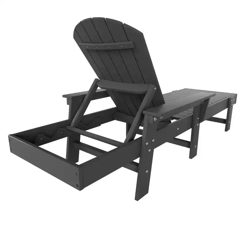 WestinTrends Dylan Adirondack Poly Reclining Chaise Lounge With Arms