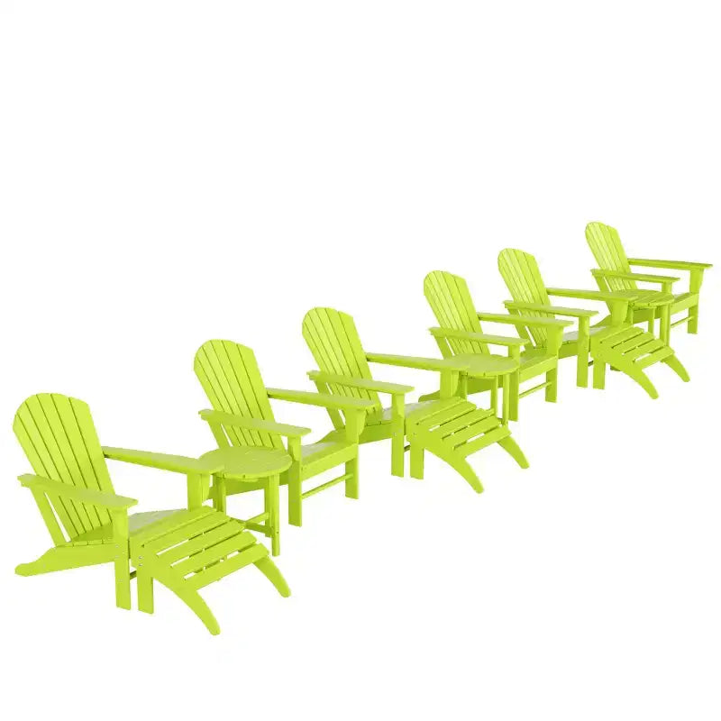 WestinTrends Dylan HDPE Outdoor Patio Adirondack Chair (12-Piece Set)