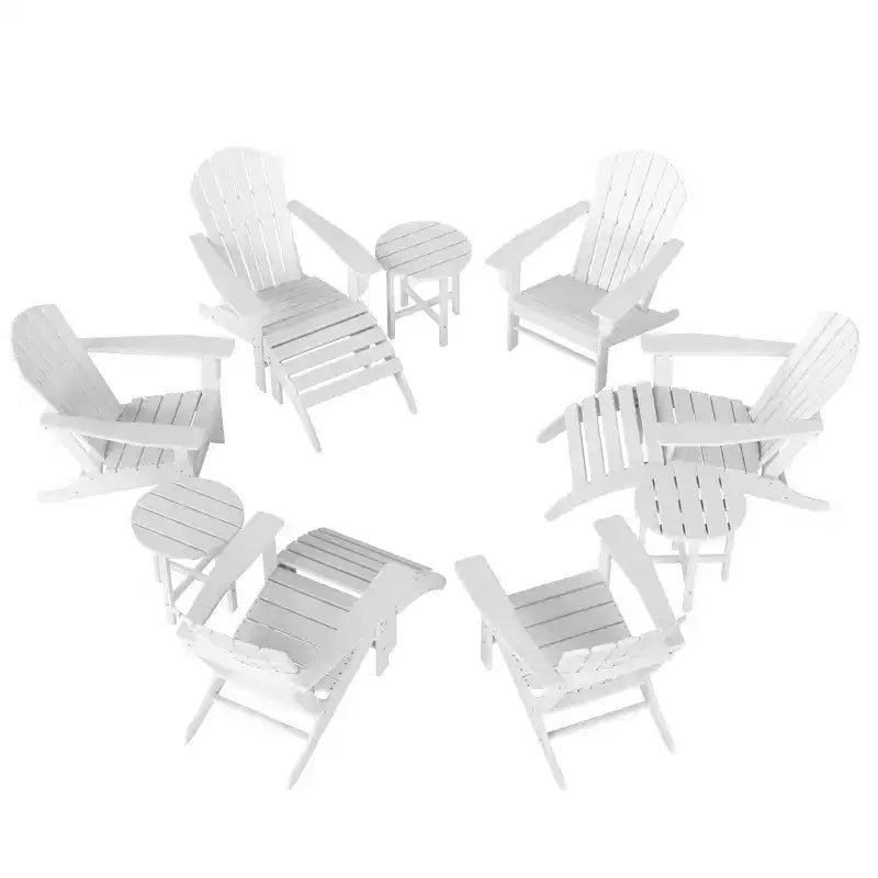 WestinTrends Dylan HDPE Outdoor Patio Adirondack Chair (12-Piece Set)