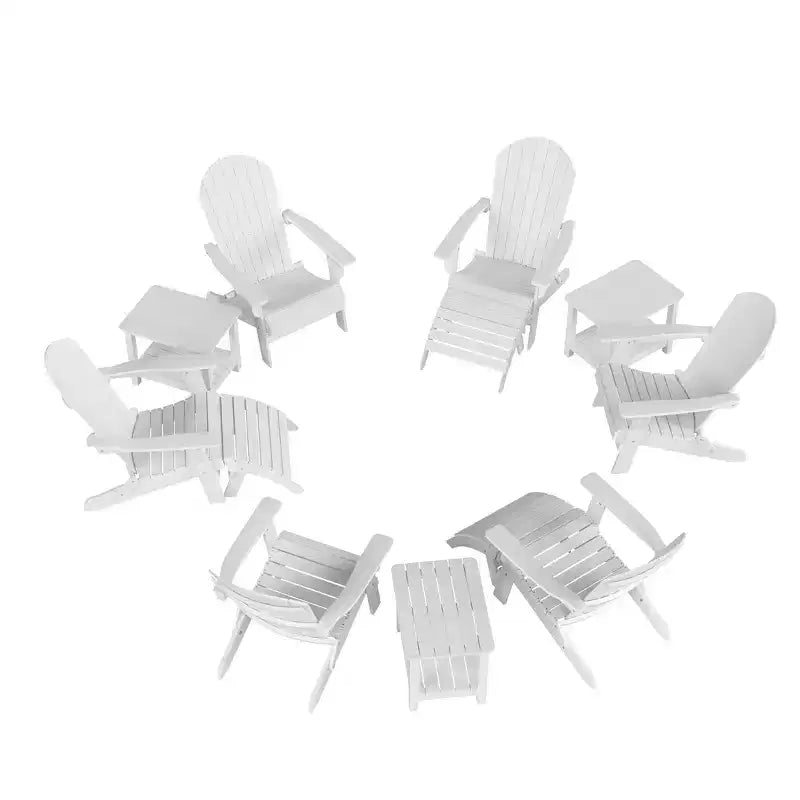 WestinTrends Tuscany HIPSOutdoorPatioFoldingAdirondackChair (12-Piece Set)
