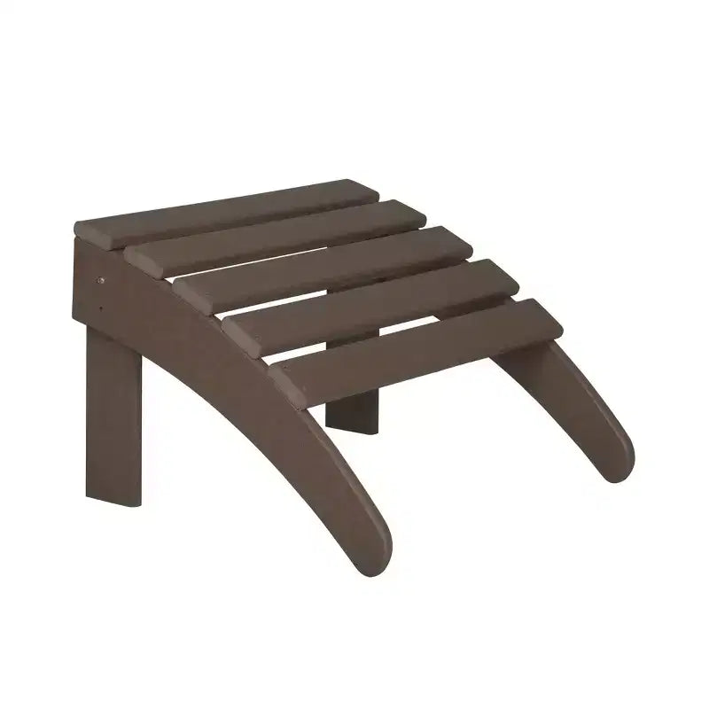 WestinTrends Dylan HDPE Outdoor Patio Adirondack Chairs with Ottomans and Side Table (5-Piece Conversation Set)