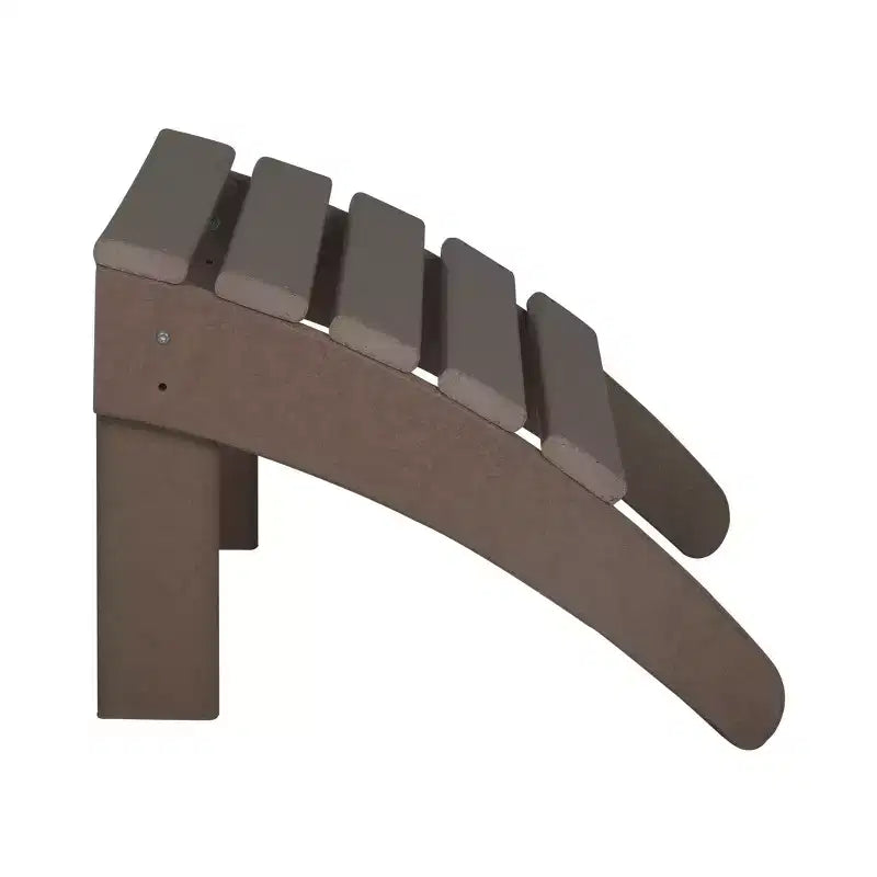 WestinTrends Dylan HDPE Outdoor Patio Adirondack Chairs with Ottomans and Side Table (5-Piece Conversation Set)