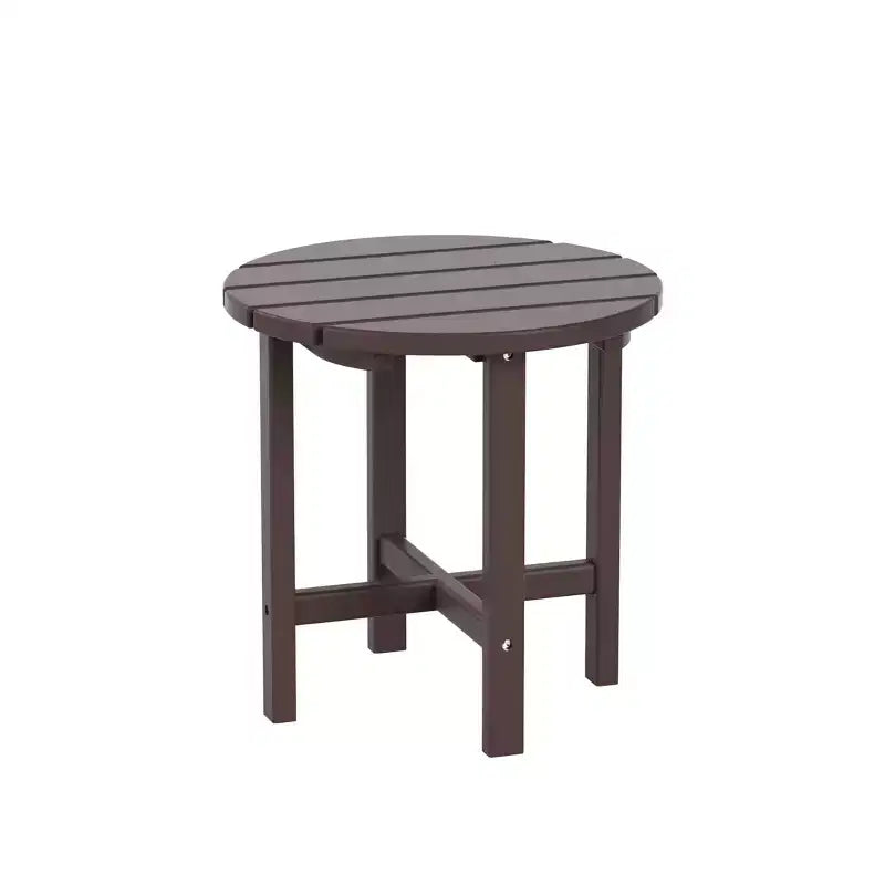 WestinTrends Dylan HDPE Outdoor Patio Adirondack Chairs with Ottomans and Side Table (5-Piece Conversation Set)