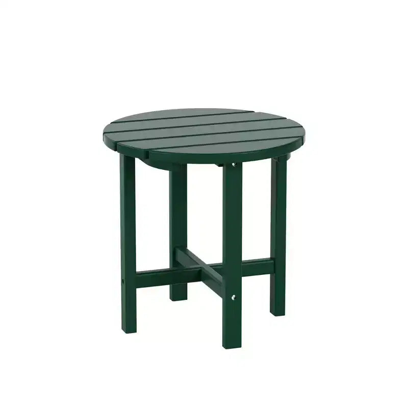WestinTrends Dylan HDPE Outdoor Patio Adirondack Chairs with Ottomans and Side Table (5-Piece Conversation Set)