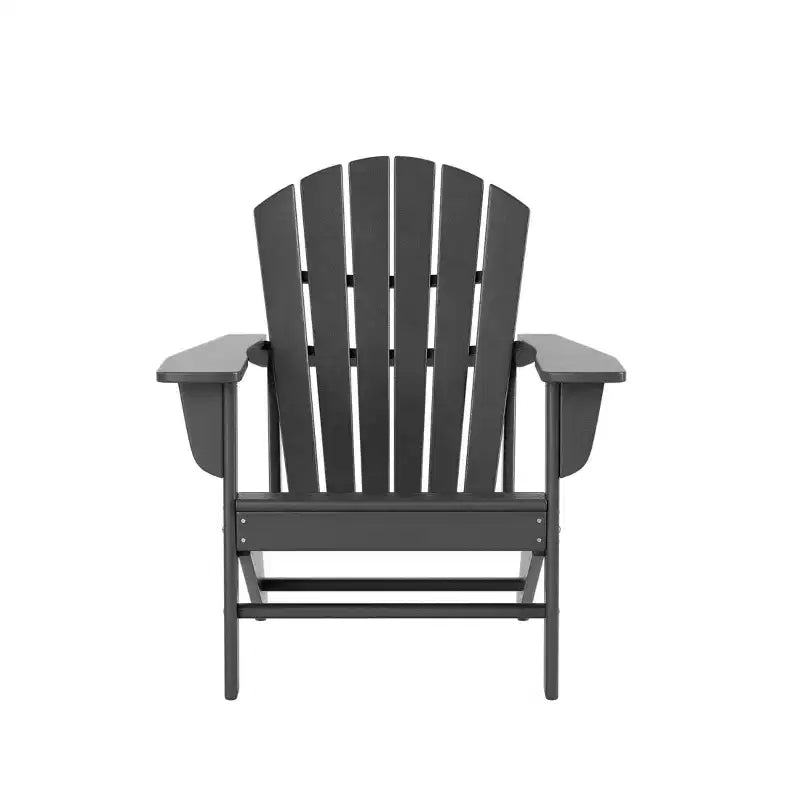 WestinTrends Dylan HDPE Outdoor Patio Adirondack Chairs with Ottomans and Side Table (5-Piece Conversation Set)