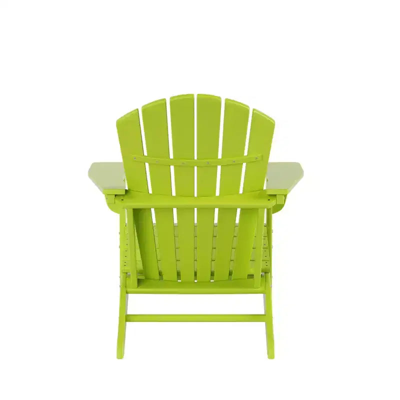 WestinTrends Dylan HDPE Outdoor Patio Adirondack Chairs with Ottomans and Side Table (5-Piece Conversation Set)