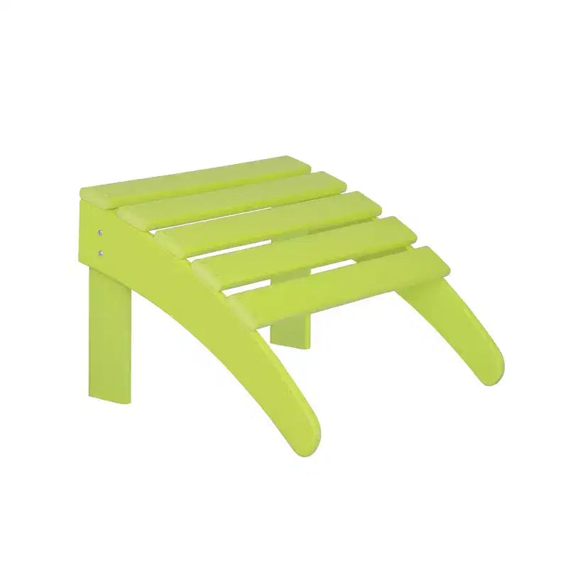 WestinTrends Dylan HDPE Outdoor Patio Adirondack Chairs with Ottomans and Side Table (5-Piece Conversation Set)