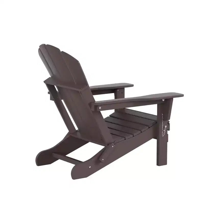 WestinTrends Malibu HDPE Outdoor Patio Folding Poly Adirondack Chairs with Ottomans (4-Piece Conversation Set)