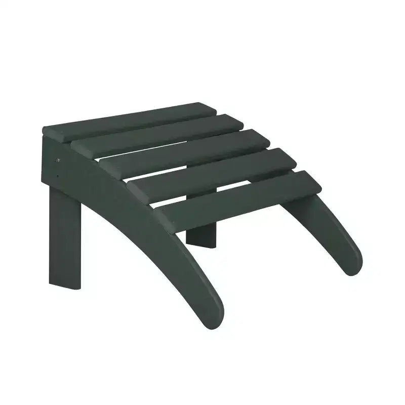 WestinTrends Malibu HDPE Outdoor Patio Folding Poly Adirondack Chairs with Ottomans (4-Piece Conversation Set)
