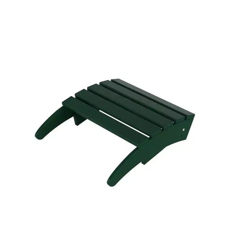 WestinTrends Malibu HDPE Outdoor Patio Folding Poly Adirondack Chairs with Ottomans (4-Piece Conversation Set)