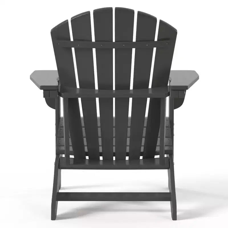 WestinTrends Dylan HDPE Outdoor Patio Adirondack Chairs with Ottomans (4-Piece Conversation Set)