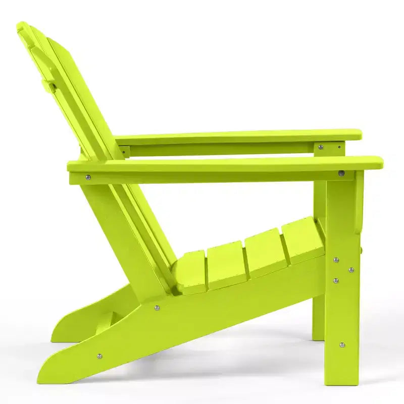 WestinTrends Dylan HDPE Outdoor Patio Adirondack Chairs with Ottomans (4-Piece Conversation Set)