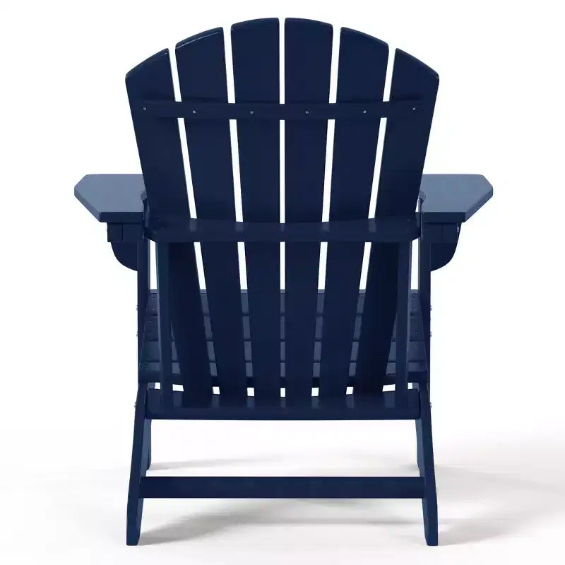 WestinTrends Dylan HDPE Outdoor Patio Adirondack Chairs with Ottomans (4-Piece Conversation Set)