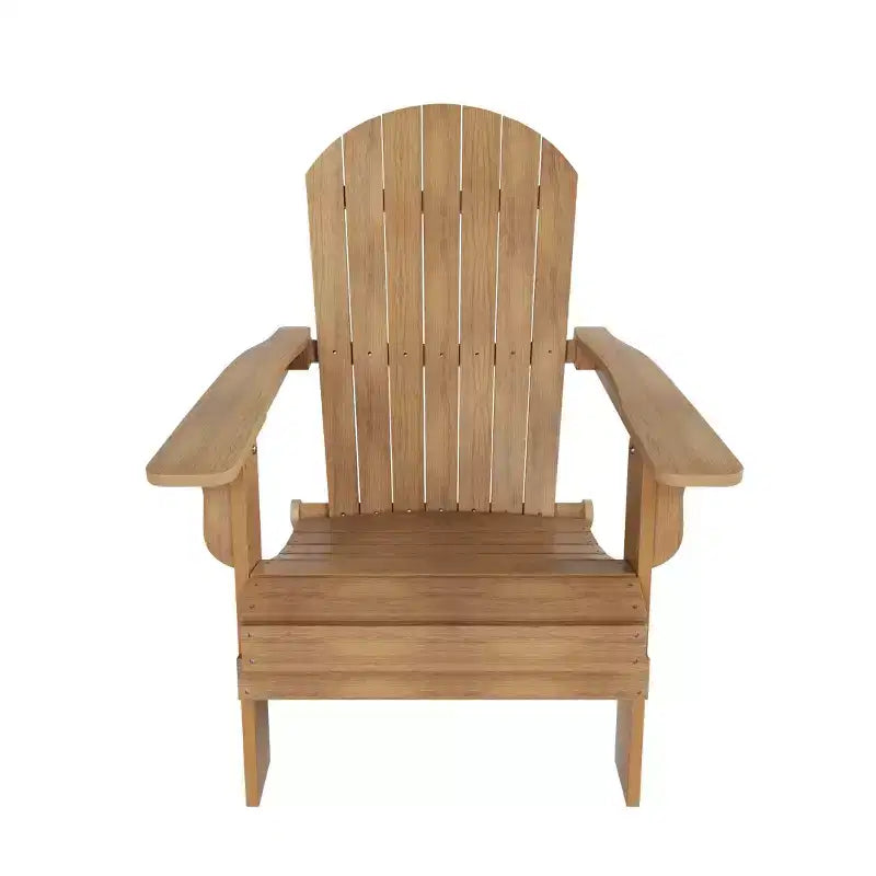 WestinTrends Tuscany HIPS Outdoor Patio Folding Adirondack Chairs with Ottomans and Side Table (5-Piece Conversation Set)
